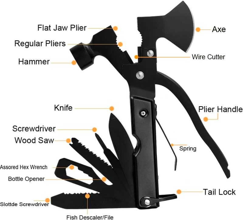 Multitool Survival Tool 14-in-1 with Hammer (Cold Blade)