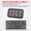 8 Switch LED Panel Labels