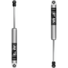 Two silver FOX Performance 2.0 IFP Rear Shock Absorbers side by side, showing both upper and lower mounts.