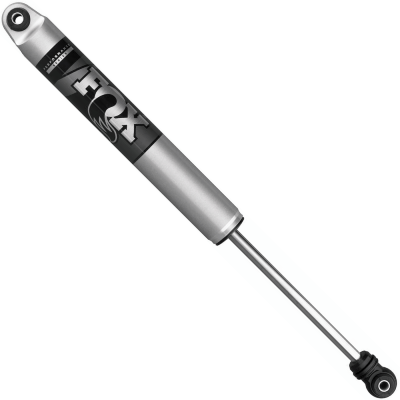 Single silver and black FOX Performance 2.0 IFP Rear Shock Absorber with eyelet mounts at both ends.