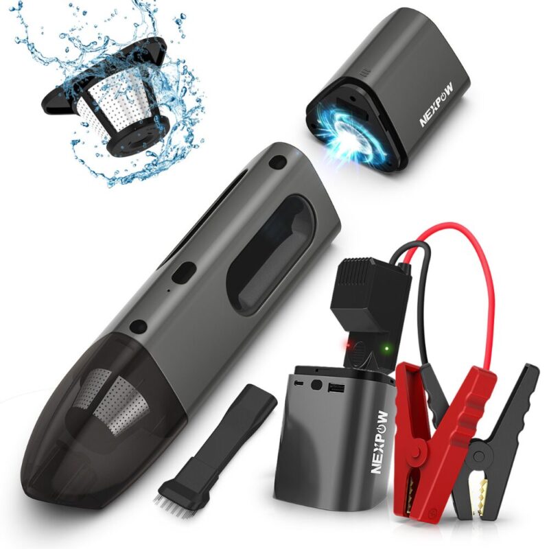 Thumbnail picture of the product AKB-V600 12V Battery Jump Starter 7200mAh And Vacuum Cleaner - NEXPOW