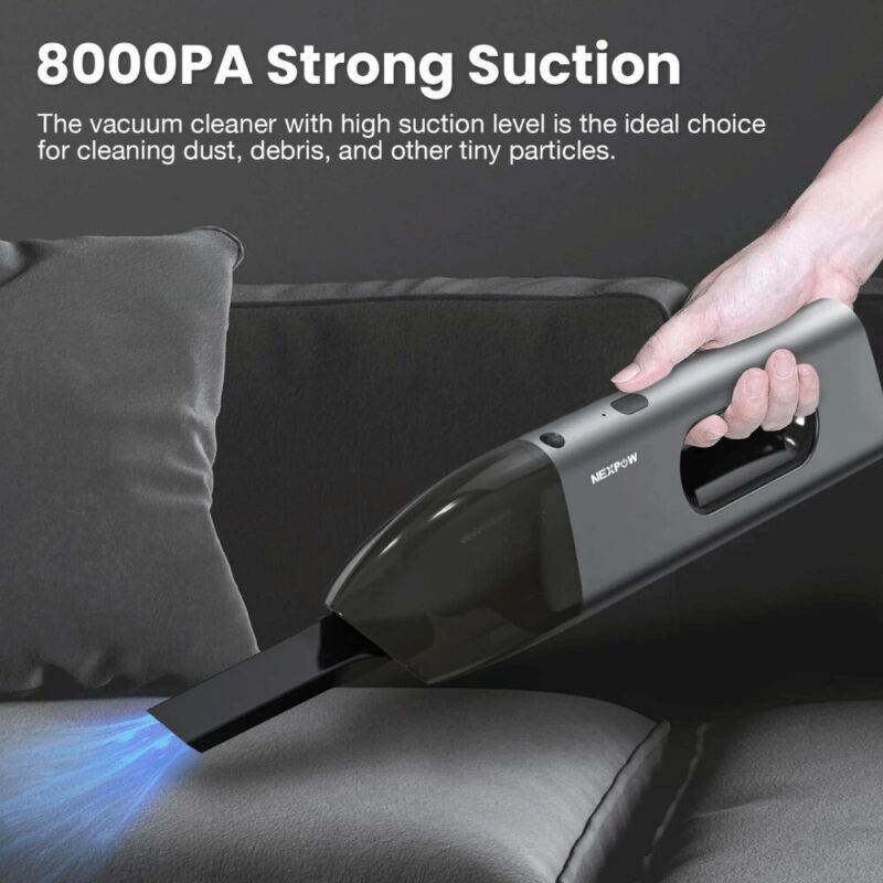 AKB-V700 Portable Wireless Car Cleaning Vacuum - NEXPOW - 8000PA Suction power.
