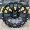 A front view of the Aluminum Wheels 20″ 6×139.7 - Black Rhino Pinatubo