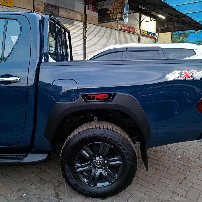 Toyota Hilux Revo-Rocco 2015-20 Fender Flares with TRD Logo applied on a Hilux.