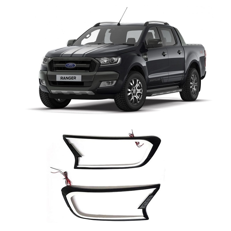 Thumbnail / main presentation photo of the Ford Ranger T7-T8 2016-22 Headlight Covers With LED