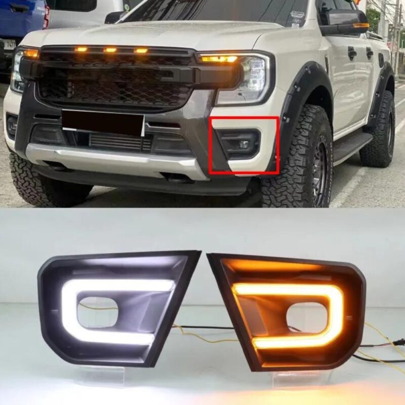 Ford Ranger T9 Wildtrak 2023+ Front LED DRL Fog Lights
