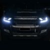 Ford Ranger T7-T8 2016-2022 LED Headlights - Mustang Style Front View