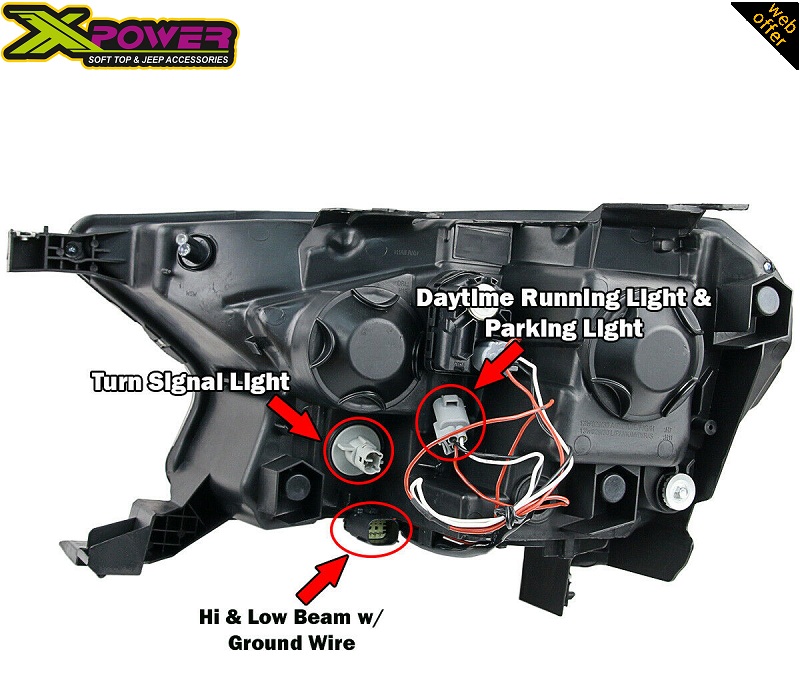 Ford Ranger Mustang Style Headlights Full LED DRL Rear View Specs