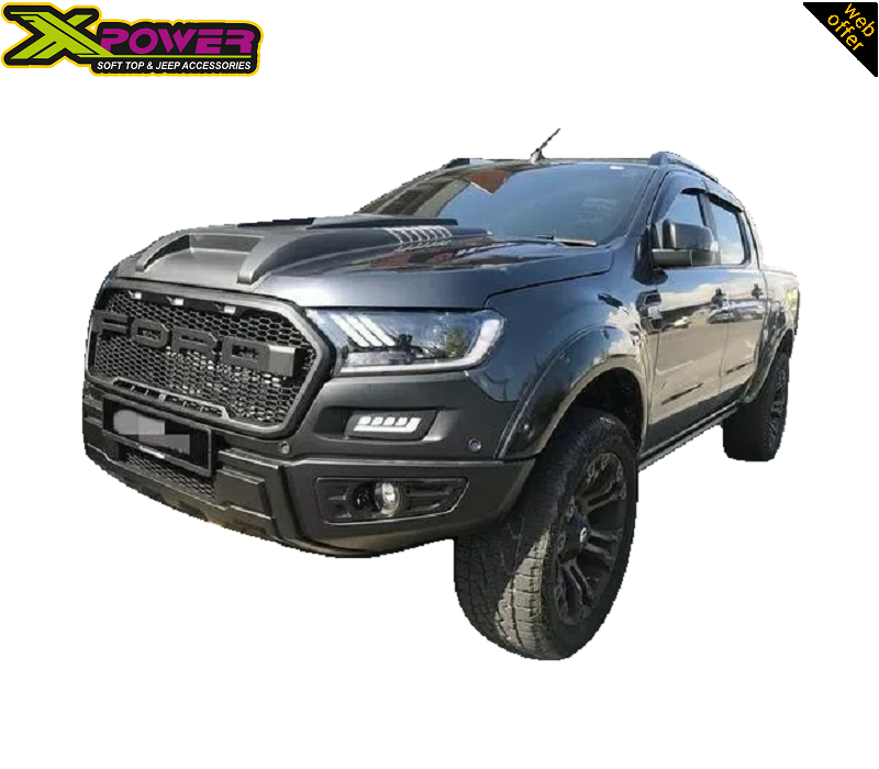 Ford Ranger Mustang Style LED Headlights With Cover Combined