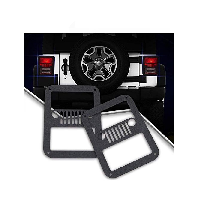 Jeep Wrangler JK Taillight Covers [Jeep-Face] Product