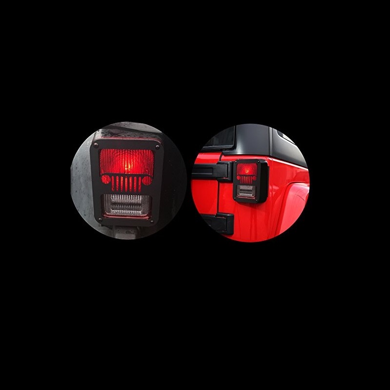 Jeep Wrangler JK Taillight Covers [Jeep-Face] Application