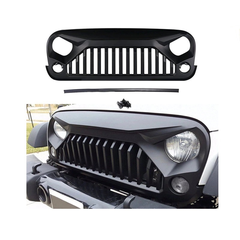 Jeep Wrangler JK Front Grille Angry Bird [Type-3] Components