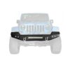 Jeep Wrangler JK Front Bumper HD LED - Limper Applied 3