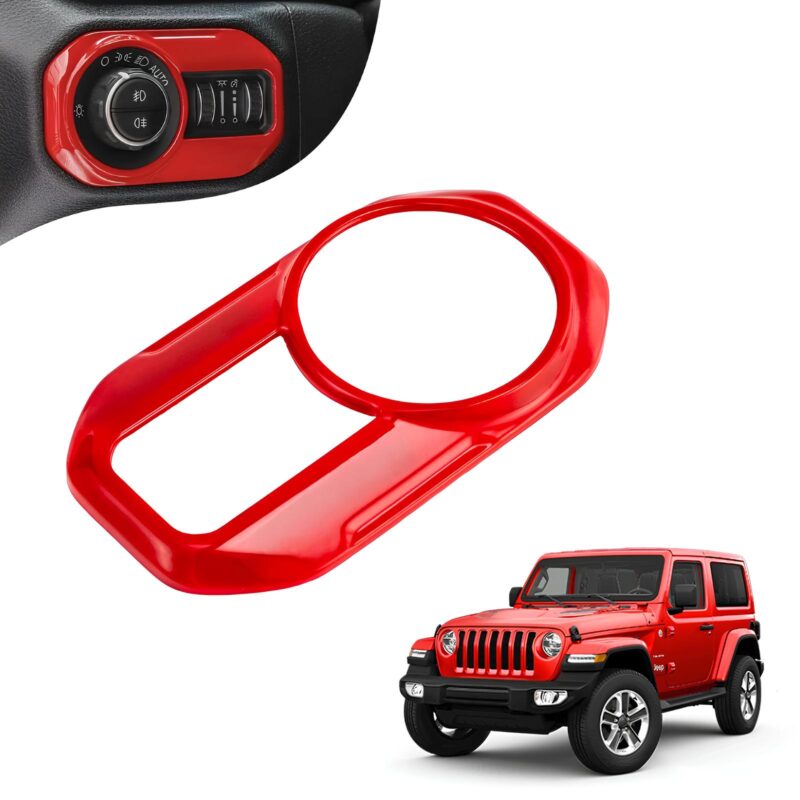 Headlight Switch Button Cover Trim Red for jeep wrangler jl and gladiator jt (1)