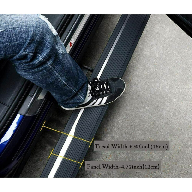Product display photo of the Isuzu D-Max 2019+ Electric Side Steps - Phantom