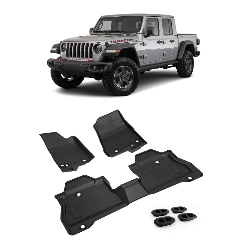 Jeep Gladiator JT Rubber Floor Mats Thumbnail