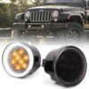 Jeep Wrangler JK Smoked LED DRL Turn Signal Lights Thumbnail