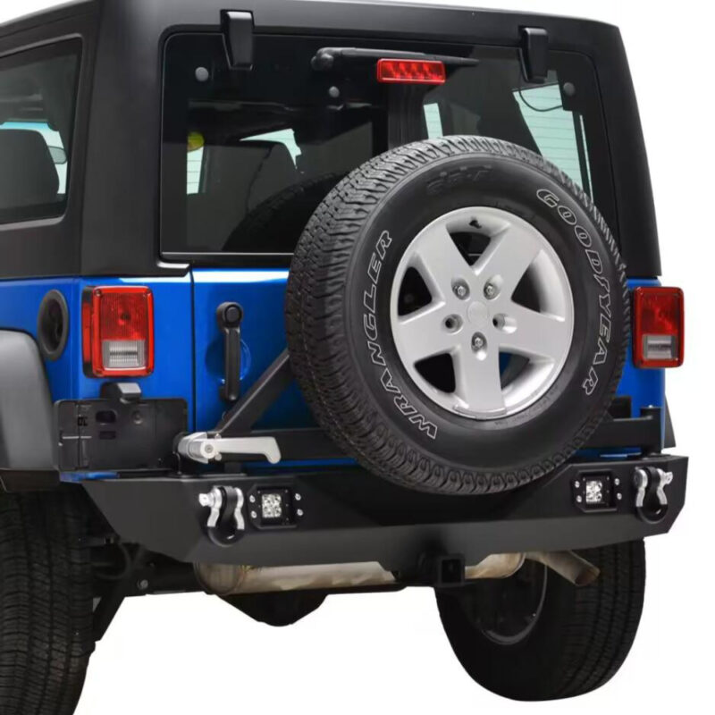Jeep Wrangler JK Rear Bumper With Tire Carrier - Blade Applied