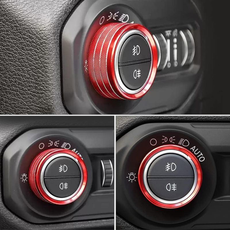 Red AC Knob Covers Application
