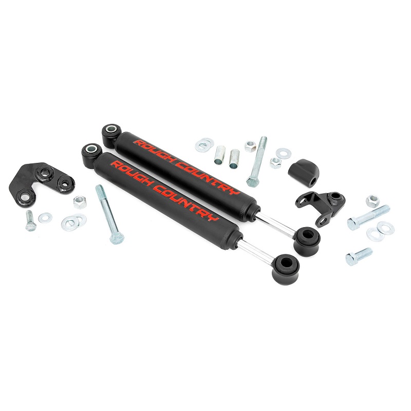 Jeep Wrangler (TJ) 1996-2006 Dual Steering Stablizer 2.5-6.5" Rough Country X-Power off road 4x4
