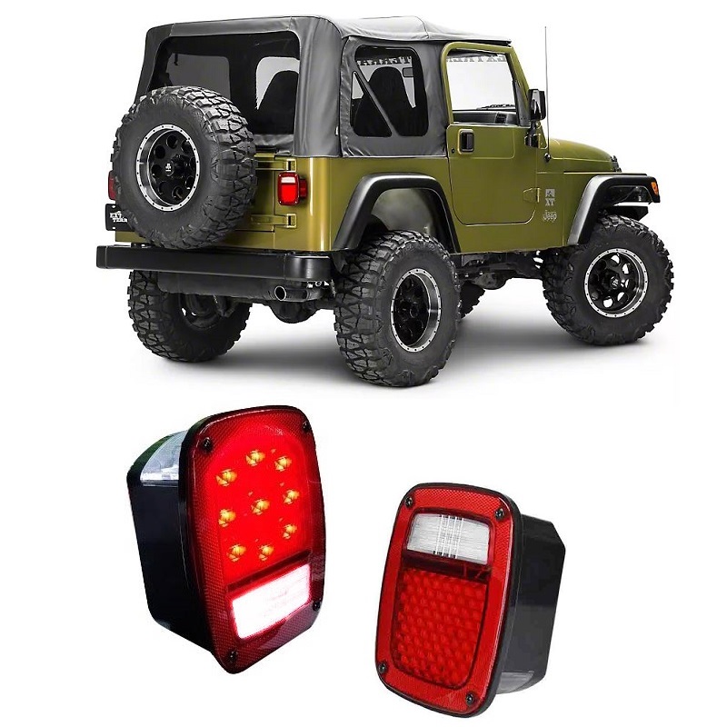 Jeep Wrangler TJ LED Tail Lights - USA Thumbnail