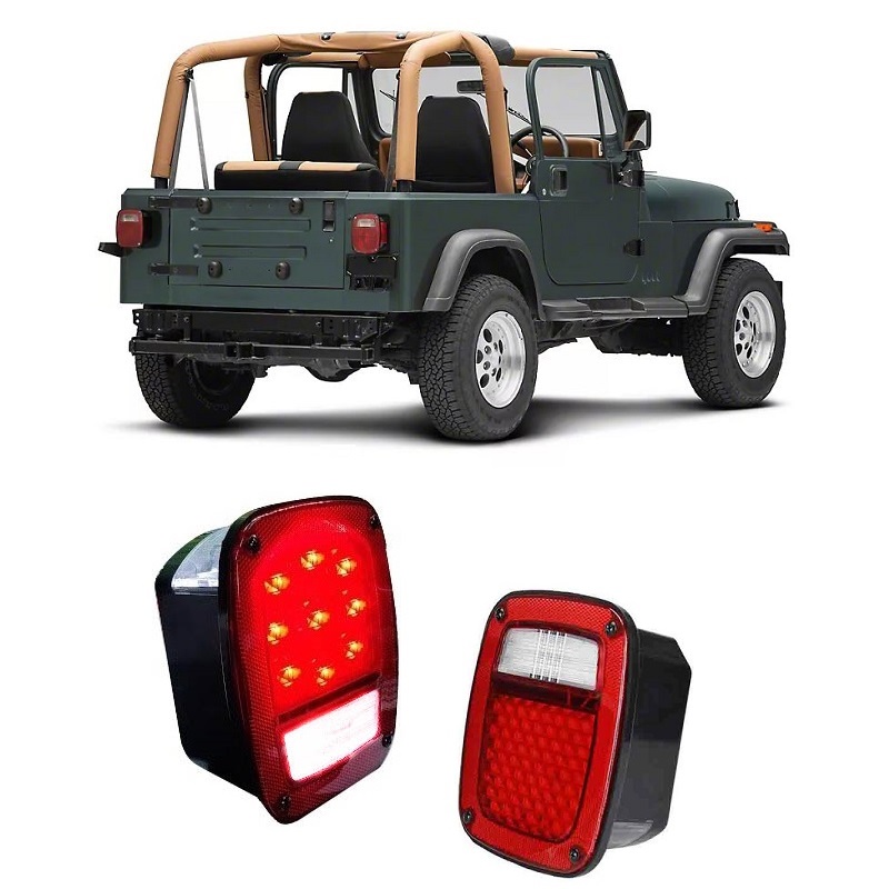 Jeep Wrangler YJ LED Tail Lights - USA Thumbnail