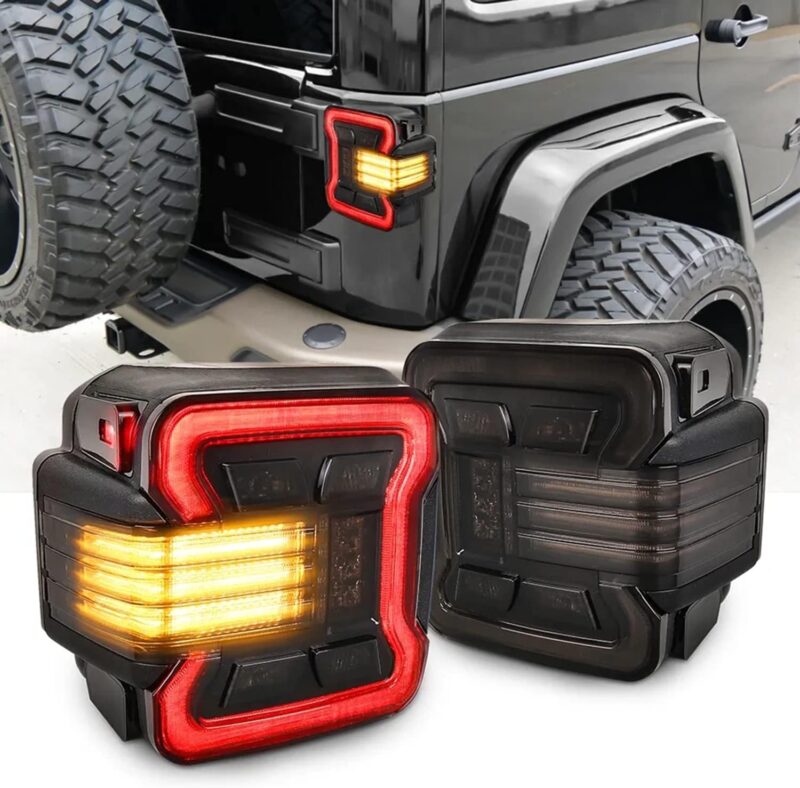 Jeep Wrangler JK/JL Smoked LED Tail Lights - BSD Product