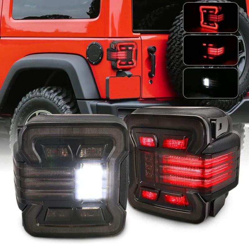 Jeep Wrangler JK/JL Smoked LED Tail Lights