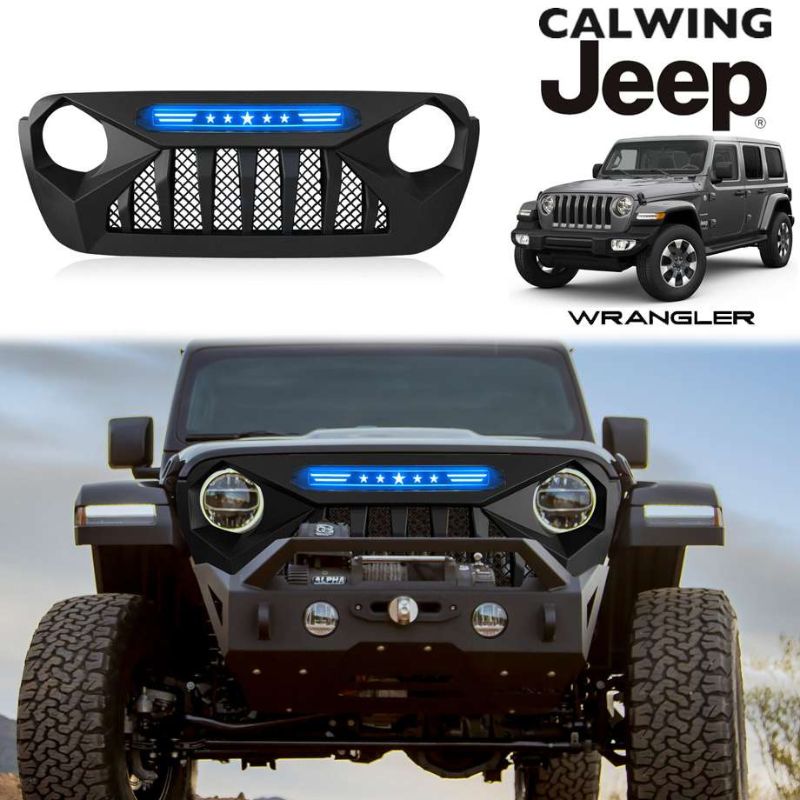 Jeep Wrangler JL Grille With LED Bar Fitment