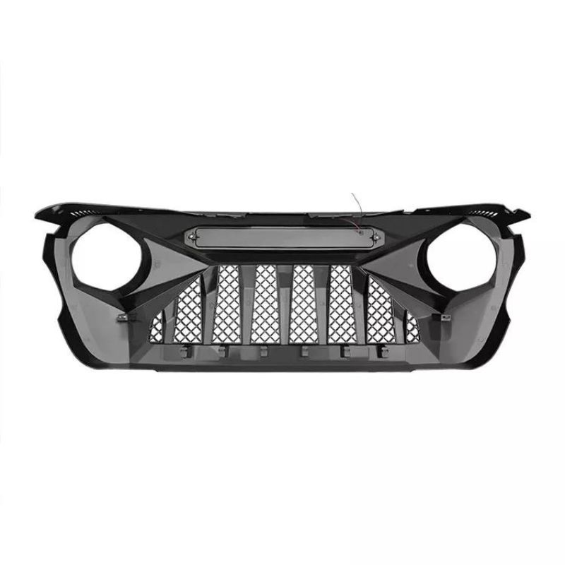 Jeep Wrangler JL Grille With LED Bar Rear View