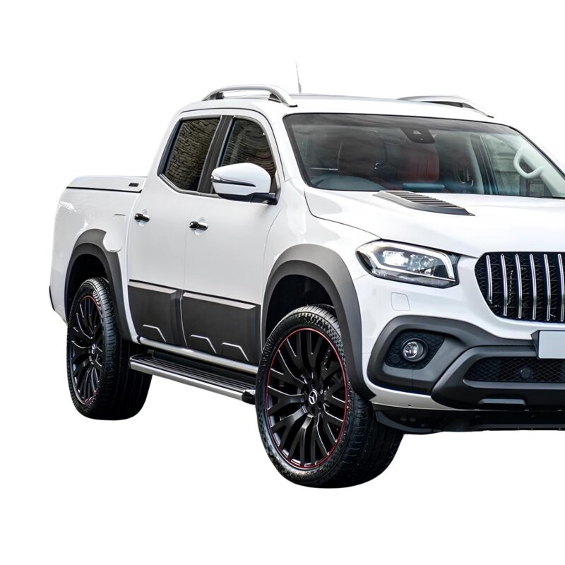 Mercedes X-Class 2017+ Side Body Cladding Product Applied Close Side Showcase on X-Class