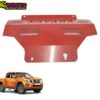 Product display photo of the Nissan Navara NP300 with the 2015+ Red Steel Engine Skid Plates