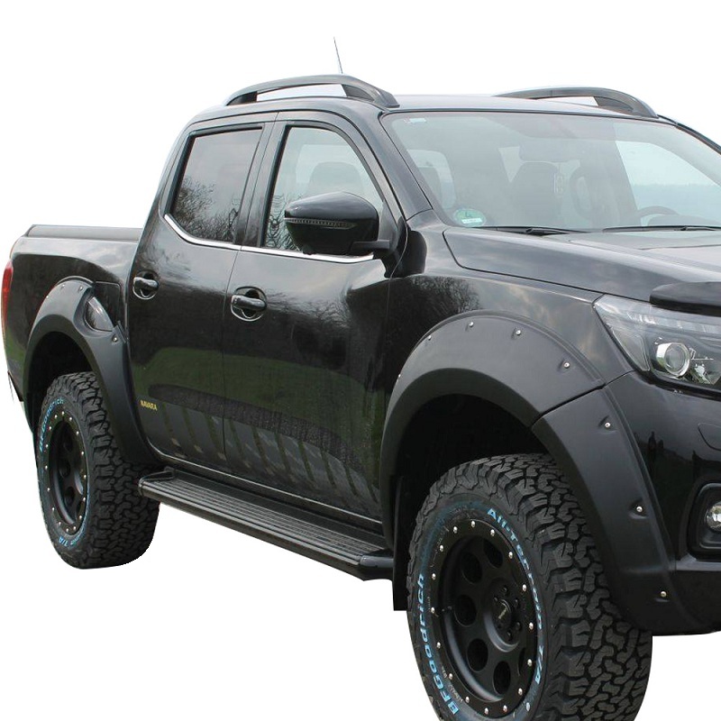 Nissan Navara NP300 2015-2021 Fender Flares Front View Modified