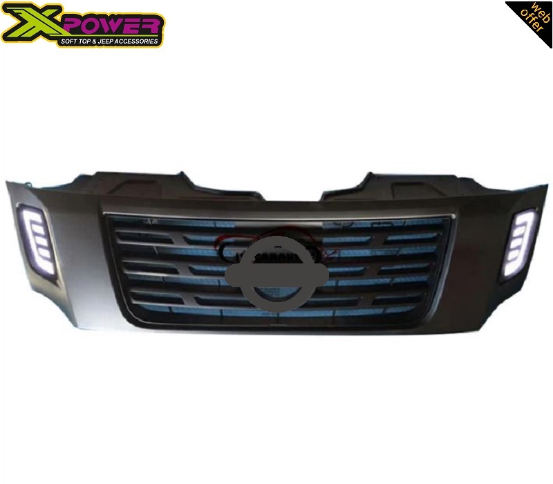 Close inspection image of the Nissan Navara NP300 2015+ Front LED Grille DRL - Nismo Type