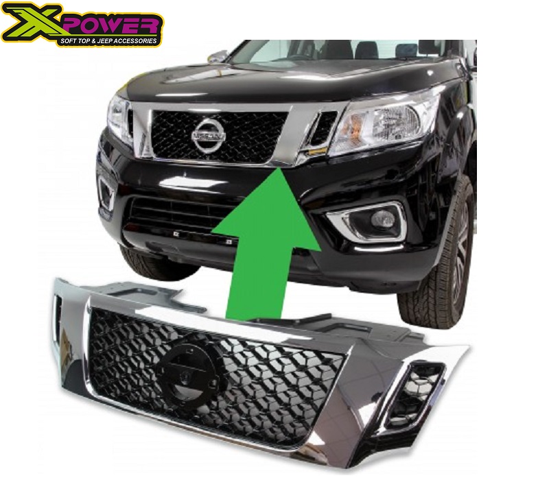 Close inspection image of the Nissan Navara NP300 2015+ Front Grille - Type Nismo