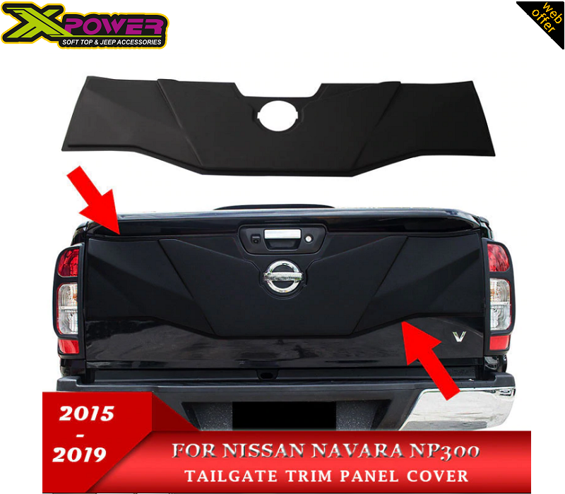 Nissan Navara NP300 2015-21 Tailgate Cover Product Placement
