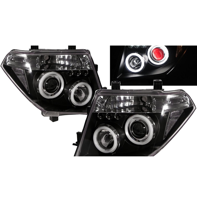 Nissan Navara D40 2005-2011 LED Headlights - Angel Eyes Product