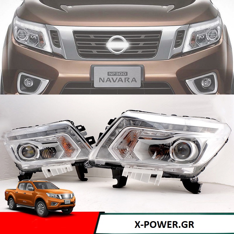 Nissan Navara NP300 2015+ LED Headlights - Premium Edition Product Display