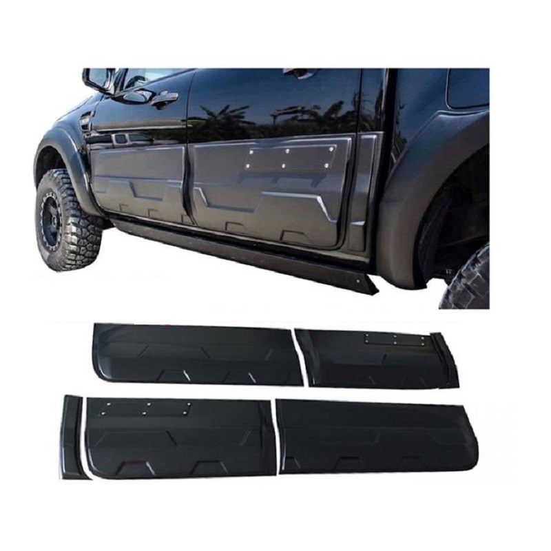 Ford Ranger T7-T8 2016-22 Side Body Cladding - Type 1 Applied