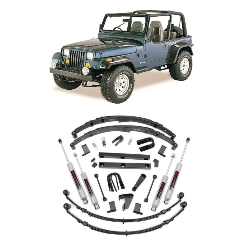 Suspension kit Rough Country Lift 4 Jeep Wrangler YJ Κιτ ανάρτησης ψηλώματος 4 (1)