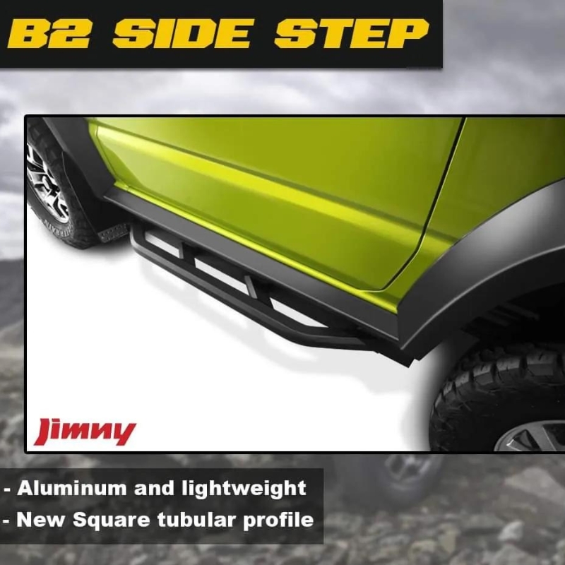 Suzuki Jimny Sidesteps / Side Stepboards 2018 2022 Barricade Off Road Rock Slider (2)