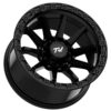 Aluminum Wheels 17″ 6×139.7 - TW Wheels T21 Full Black Side View