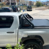 This image shows the roll bar Two Pipe installed in combination with a tonneau cover