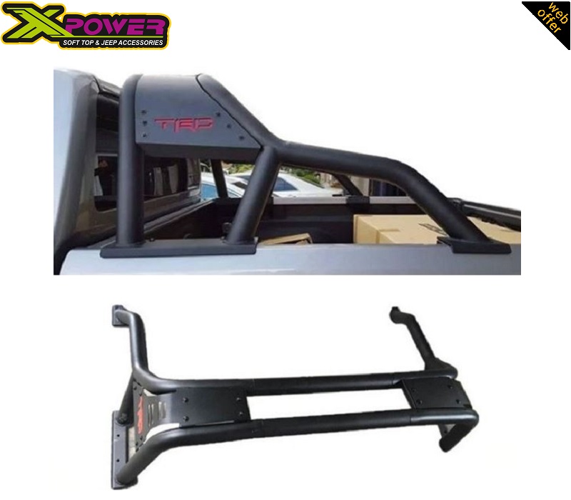 Image showing the Iron Roll Bar TRD installed on a Toyota Hilux.