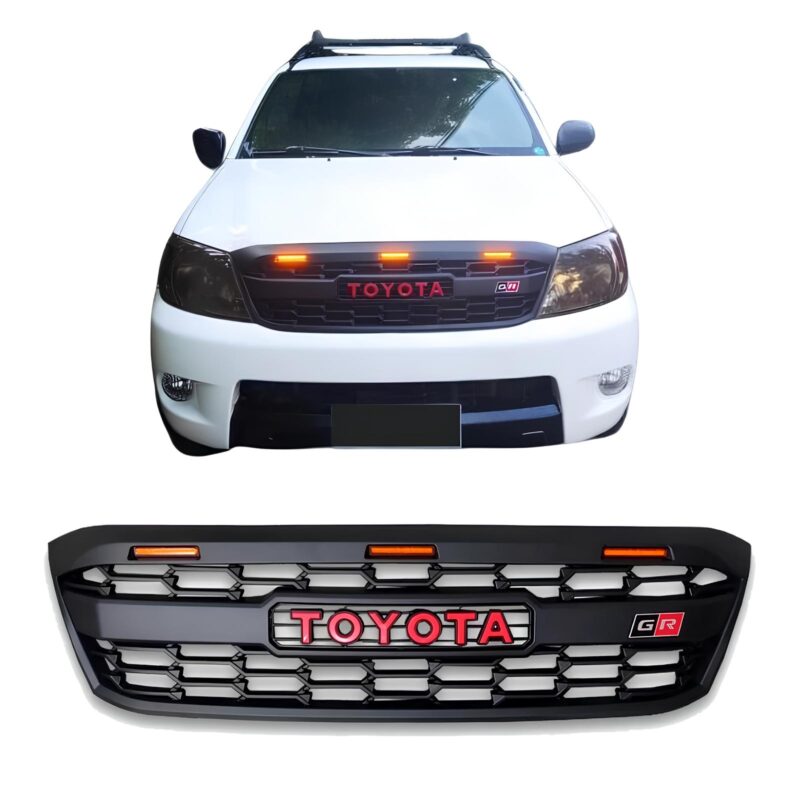 Toyota Hilux Vigo 2005-11 Front Grille With LED Lights Thumbnail