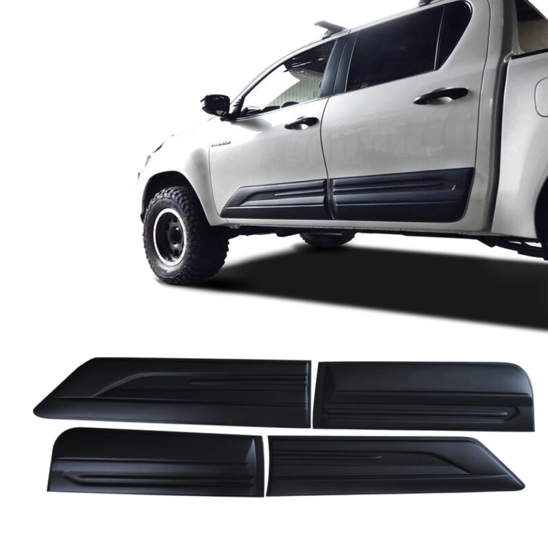 Toyota Hilux Revo-Rocco 2015-2020 Side Body Cladding Applied