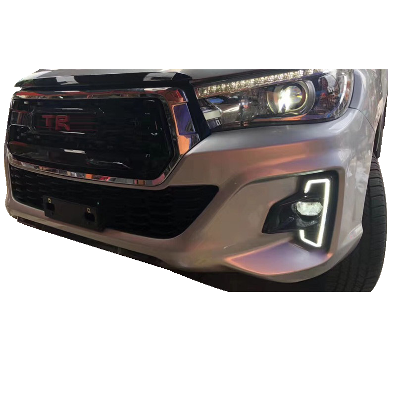 Toyota Hilux Rocco 2018-20 LED DRL Fog Lights Front View