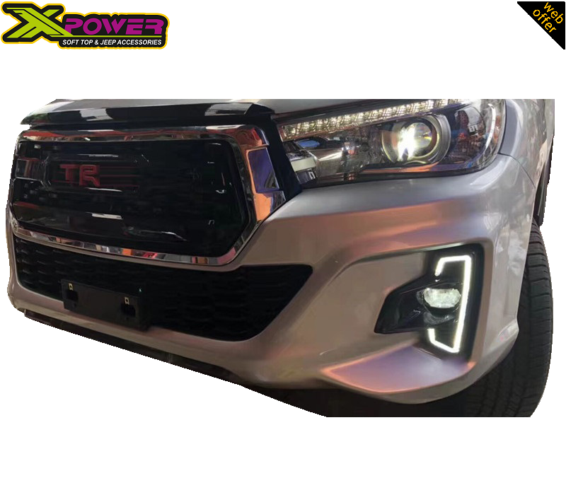 Toyota Hilux Rocco 2018-20 LED DRL Fog Lights Side View