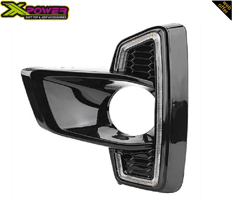 LED DRL Fog Lamps / Fog Lights Front View Single Piece