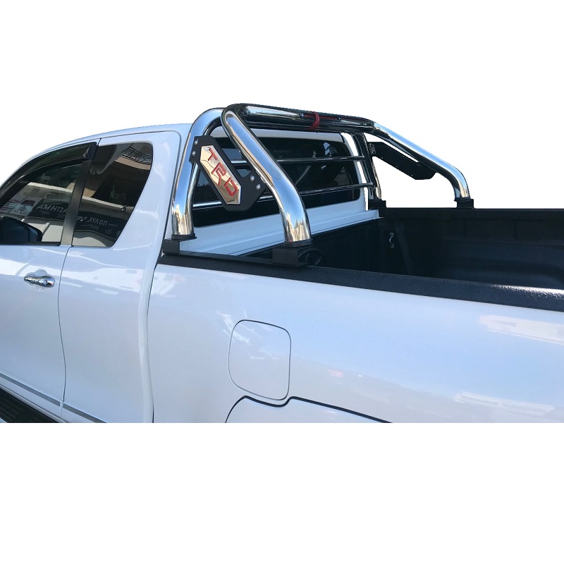Image showing the Toyota Hilux Revo/Rocco 2015-2020 Sport RollBar TRD Type 2 installed on a Toyota Hilux Revo/Rocco.